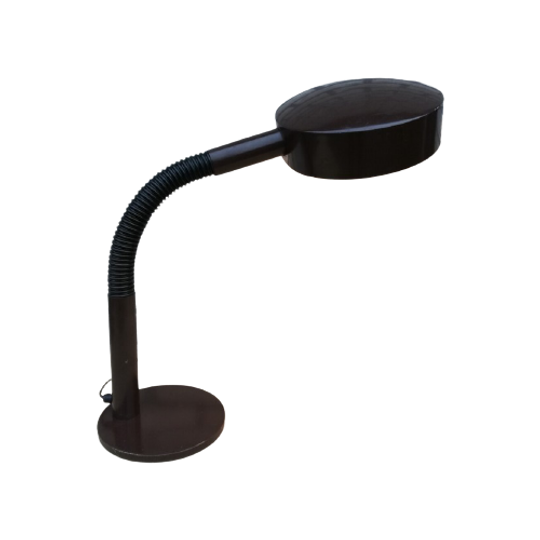 Vintage Grote Bruine Bureaulamp 1