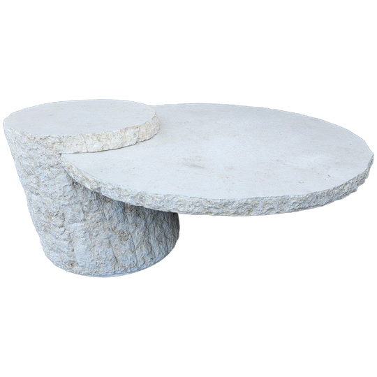 Maitland Smith Designer Salontafel Van Mactan Stone En Travertin 1