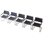 Set Van 5 Mid-century Mg5 Stoelen Van Matteo Grassi, Italië Jaren 80 thumbnail 1