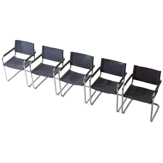 Set Van 5 Mid-century Mg5 Stoelen Van Matteo Grassi, Italië Jaren 80 1