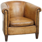 Stijlvolle Schapenleren Clubfauteuil Met Een Tijdloos Design Van Nico Van Oorschot thumbnail 1