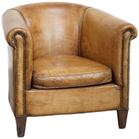 Stijlvolle Schapenleren Clubfauteuil Met Een Tijdloos Design Van Nico Van Oorschot