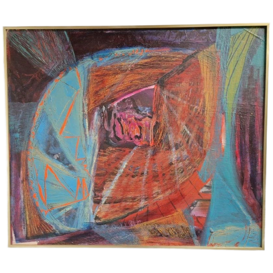 Schilderij Abstract Neerle Amrein Modern Ingelijst Uniek 1