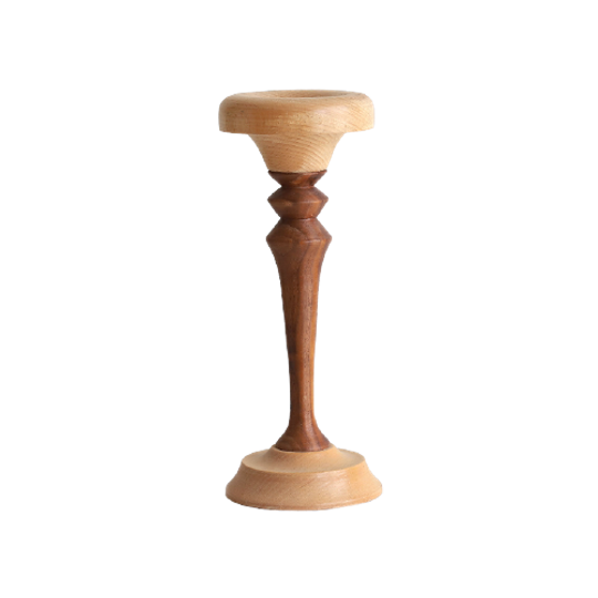 Vintage Kandelaar 2 Soorten Hout 1