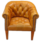 Chesterfield Club Chair - Golden Oak thumbnail 1