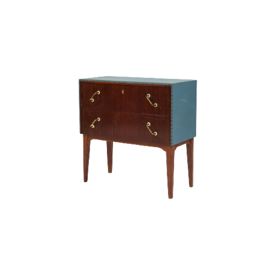 Mahogany-teak Chest Of Drawers From The 1950s 1