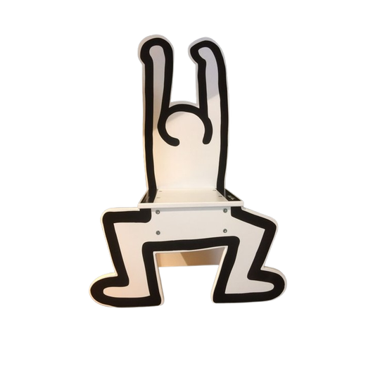 Keith Haring Kinderstoel / Decoratief Object Wit (nieuw!) 1