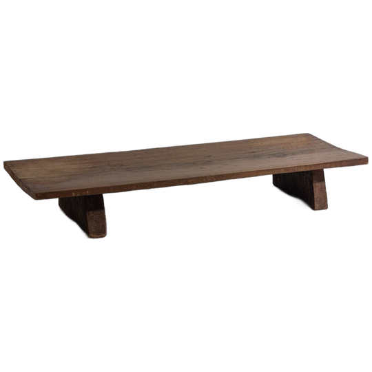 Wabi Sabi Antieke Strakke Lage Abstracte Tafel In Massief Hout 1