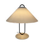 Pop Art / Space Age Design - Mushroom Lamp With White Plexi Shade And Metal Base thumbnail 1