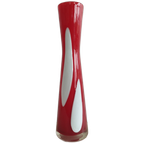 Vintage Popart Rood/witte Pauwenoog Vaasjes thumbnail 1