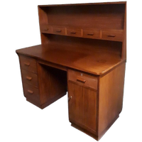 Vintage Bureau Jaren 60 Teak Bureau Deens Bureau