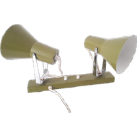 Mosgroene Anvia Lamp Dubbele Wandlamp Spotjes Muurlamp 70's