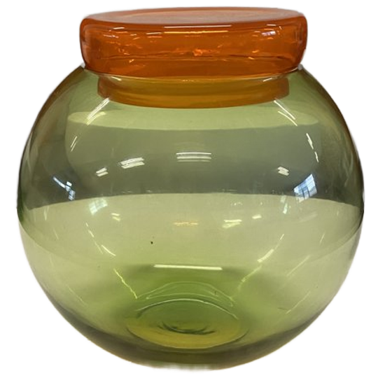 Polspotten | Bloated Caps And Jars Voorraadpot Groen-oranje 1