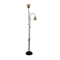 Vloerlamp Met Gemarmerde Glazen Kappen