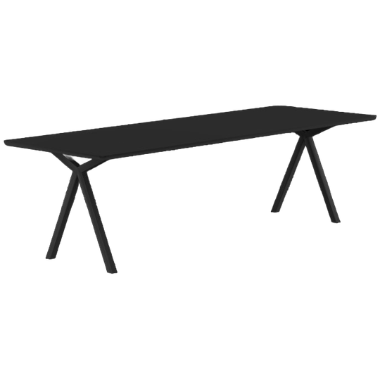 Studio Henk Eettafel Slim X Type Zwarte Lak, Rechthoekig 1