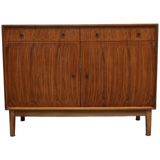 Mahogany And Indian Laurel Wood Sideboard Design By Davith Booth And Judith Ledeboer For Gordon Russel, 1953 1