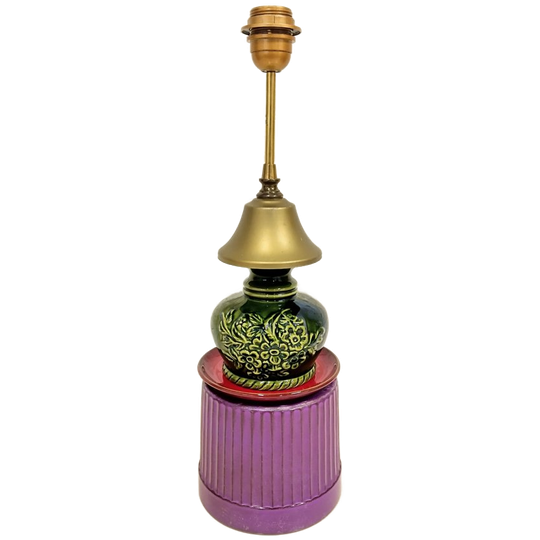 Vintage Keramiek Lampenvoet Uniek Hand Created Upcycling 1