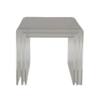 Vintage Set Bijzettafeltjes Plexiglas Nesting Tables Aqryl thumbnail 1