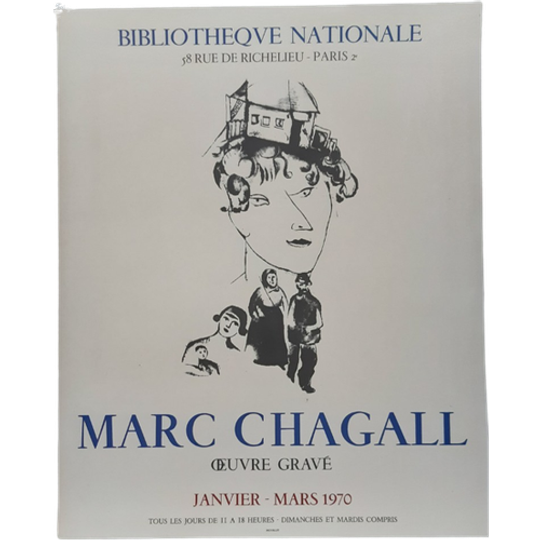 Chagall | Bibliothèque Nationale – Oeuvre Gravé – 1970 1