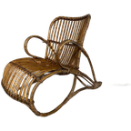 Rotan Dutch Design Fauteuil. Rohe. Vintage. Jaren ‘50. thumbnail 1