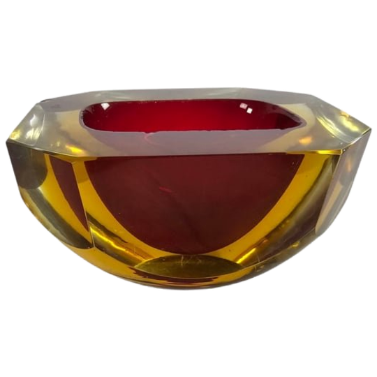 Murano Sommerso - Flavio Poli - Facet Geslepen - Italie - 60's 1