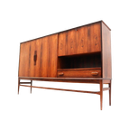 Hoge Kwaliteit Vintage Palissander Highboard / Hoog Dressoir Gemaakt In De Jaren ’60 thumbnail 1