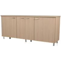 Klapdeurkast Officenow - Grijs Eiken - 86 X 200 Cm
