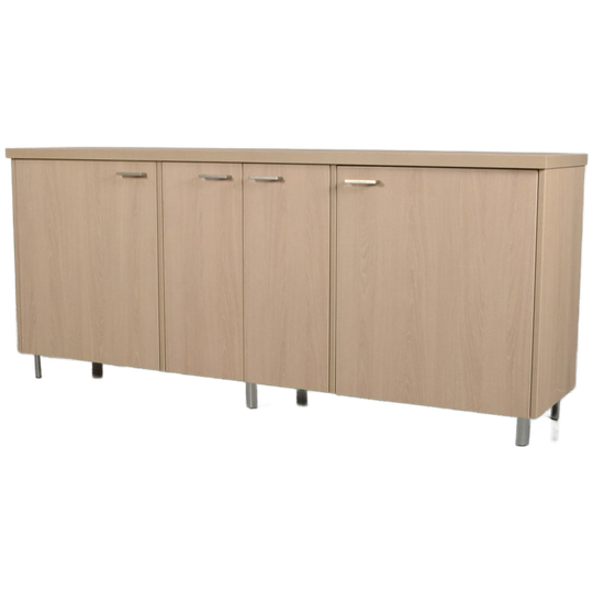 Klapdeurkast Officenow - Grijs Eiken - 86 X 200 Cm 1