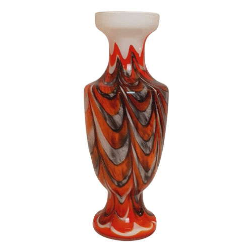 Carlo Moretti Murano Opaline Vaas 38Cm