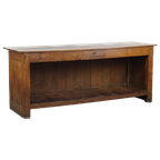 Mooie Antieke Eind 19e Eeuwse Balie/ Dressoir/ Presentatie Tafel Met Een Lade thumbnail 1