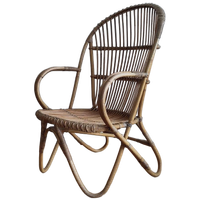Vintage Rotan Fauteuil Rohe Noordwolde