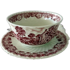 Prachtige Soepschaal Van Barratts Elizabethan Staffordshire Ware, Engels thumbnail 1