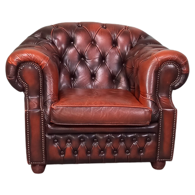 Exclusieve Chesterfield Clubfauteuil Uit 1970