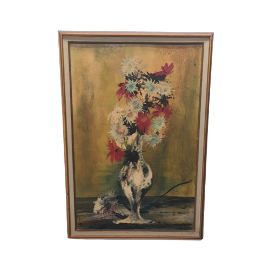 Bloemen Schilderij Van Francois Philippe 1