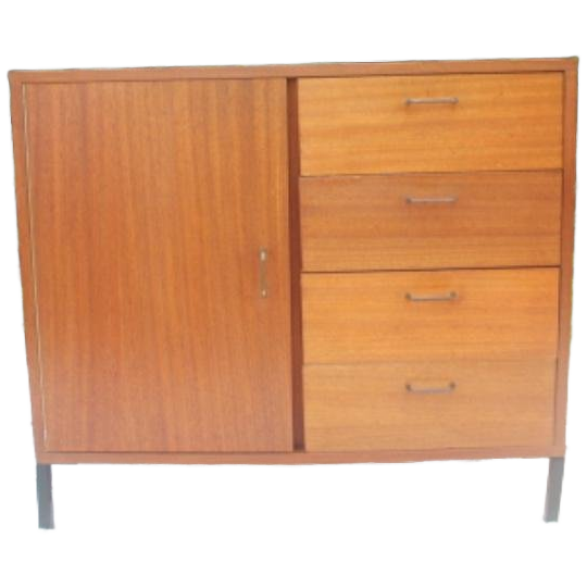 Vintage Retro Ladenkast / Tv Kast / Wandmeubel Simpla Lux Kk 1