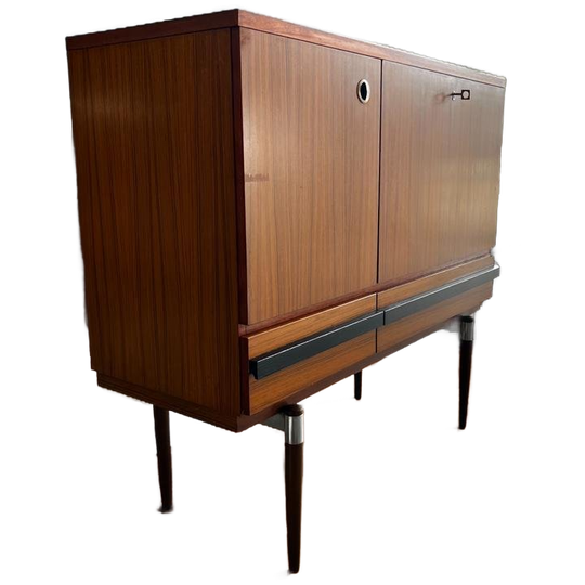 Vintage Halfhoge Kast / Barkast 1