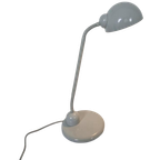 Vintage Grijze Bureaulamp Gooseneck Postmodern Design thumbnail 1