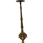 Grote Bronzen Kandelaar Voor Een Grote Kaars, 75 Cm Hoog thumbnail 1