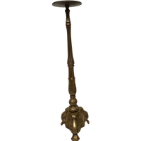 Grote Bronzen Kandelaar Voor Een Grote Kaars, 75 Cm Hoog