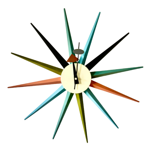 Vintage George Nelson 'Sunburst' For Vitra Clock