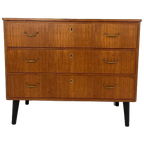 Scandinavisch Vintage Teak Fineren Ladekast Hafjell thumbnail 1