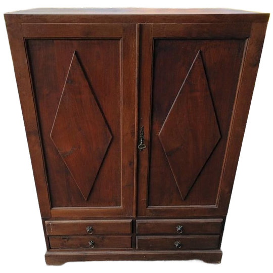 Koloniale Massief Houten Kast 1