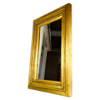 Brocante Spiegel In Goudkleurige Lijst thumbnail 1