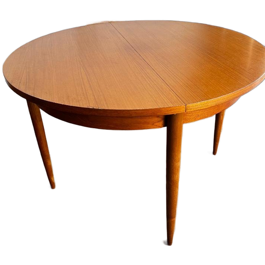 Vintage Uittrekbare Ronde Tafel / Eettafel 1