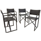 4 Vintage Illo Director's Stoelen, Niels Gammelgaard thumbnail 1