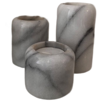Onyx Set Van 3 Waxinelichthouders