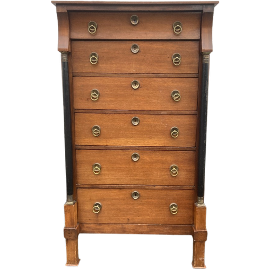 Antiek Hollands Eiken Ladenkast, 92 Cm Breed, 160 Cm Hoog 1