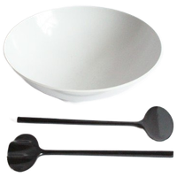 Melamine Salad Bowl And Spoons By Copco Taiwan, 1985