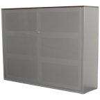 Ahrend Akoestische Schuifdeurkast, Antraciet, 144 X 191Cm, Incl. 6 Legborden thumbnail 1