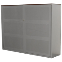 Ahrend Akoestische Schuifdeurkast, Antraciet, 144 X 191Cm, Incl. 6 Legborden